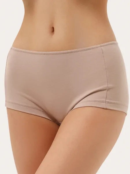 Boxer beige in cotone