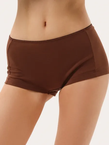 Boxer in cotone cioccolato