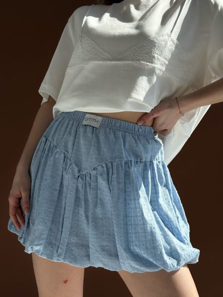 Gonna-pantaloncino blu