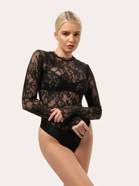 Body in pizzo nero