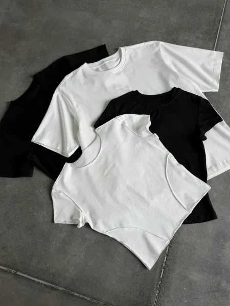 Set di 4 t-shirt in cotone