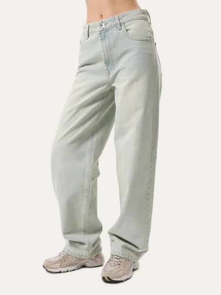 Jeans da donna dal taglio dritto – azzurri